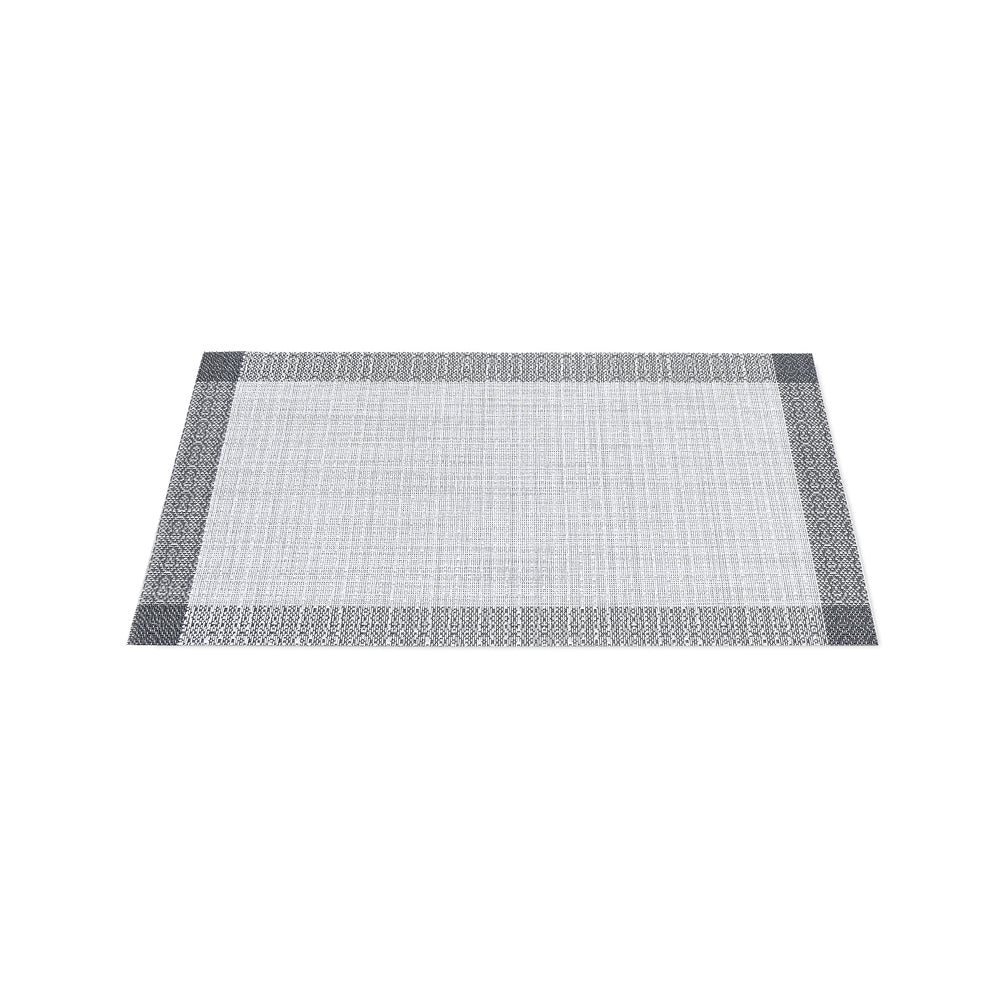 Set de table gris & noir en tissu tissé serré, sous-verres, napperons pour repas, Pratique et Élégant pour Votre Table