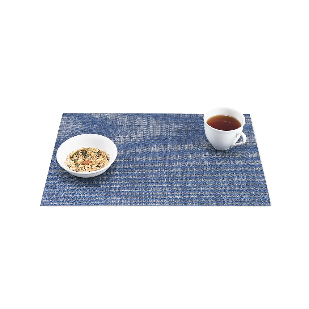 Set de table bleu en tissu tissé serré, sous-verres, napperons pour repas, Pratique et Élégant pour Votre Table