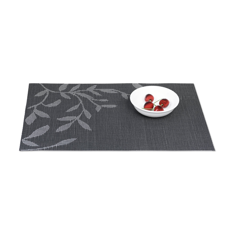 Set de table black en tissu tissé serré, sous-verres, napperons pour repas, Pratique et Élégant pour Votre Table