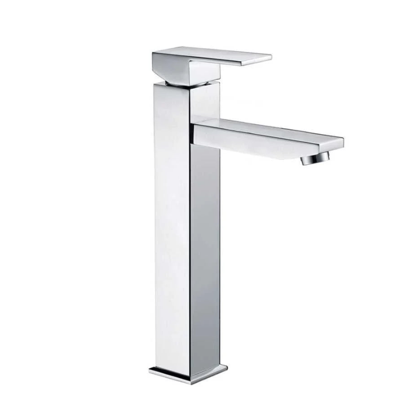 Robinet de lavabo en acier inoxydable Grand taille pour comptoir ou installation encastrée
