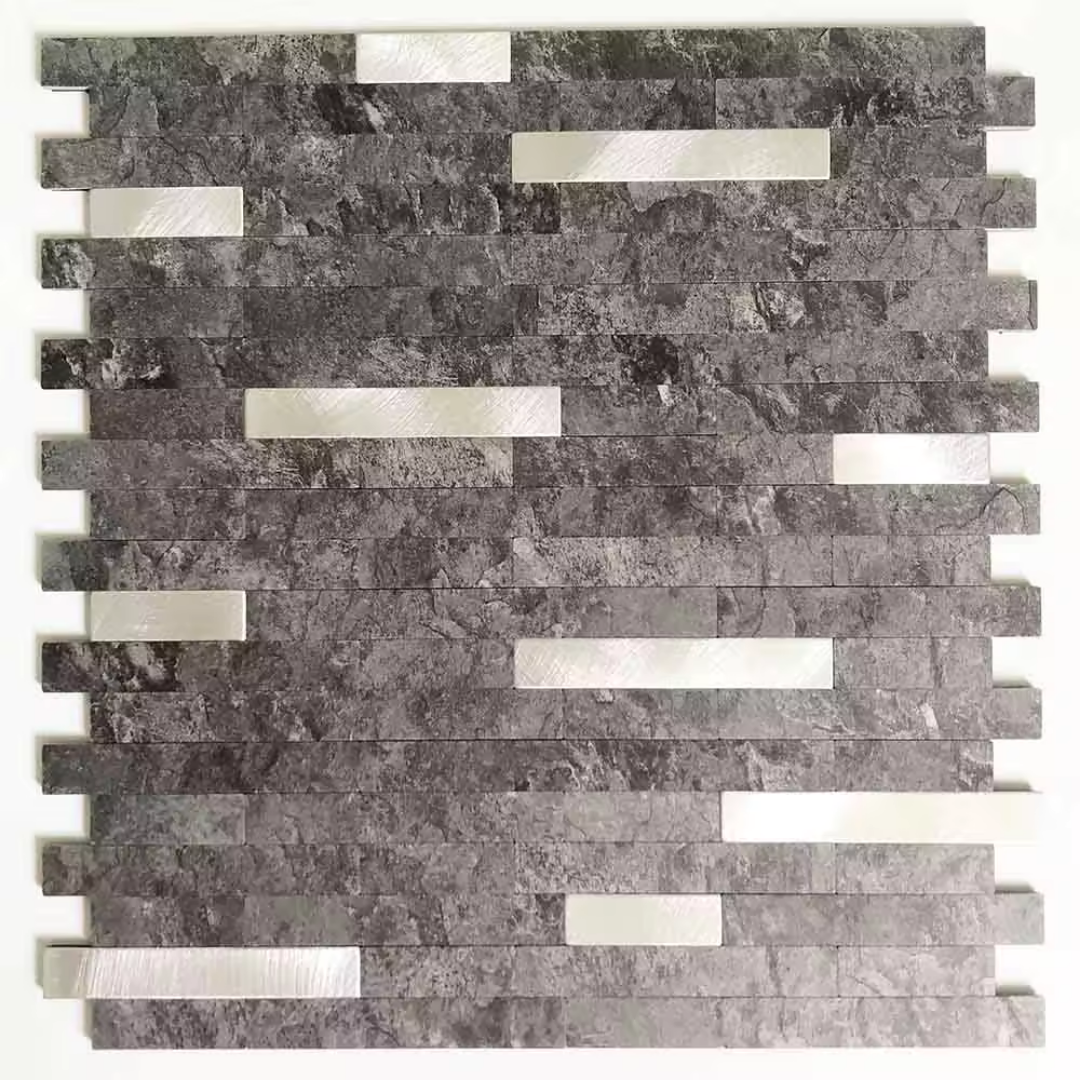 Feuilles de carrelage mural en PVC