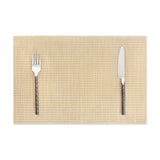 Set de table doré en tissu tissé serré, sous-verres, napperons pour repas, Pratique et Élégant pour Votre Table