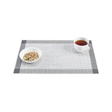 Set de table gris & noir en tissu tissé serré, sous-verres, napperons pour repas, Pratique et Élégant pour Votre Table