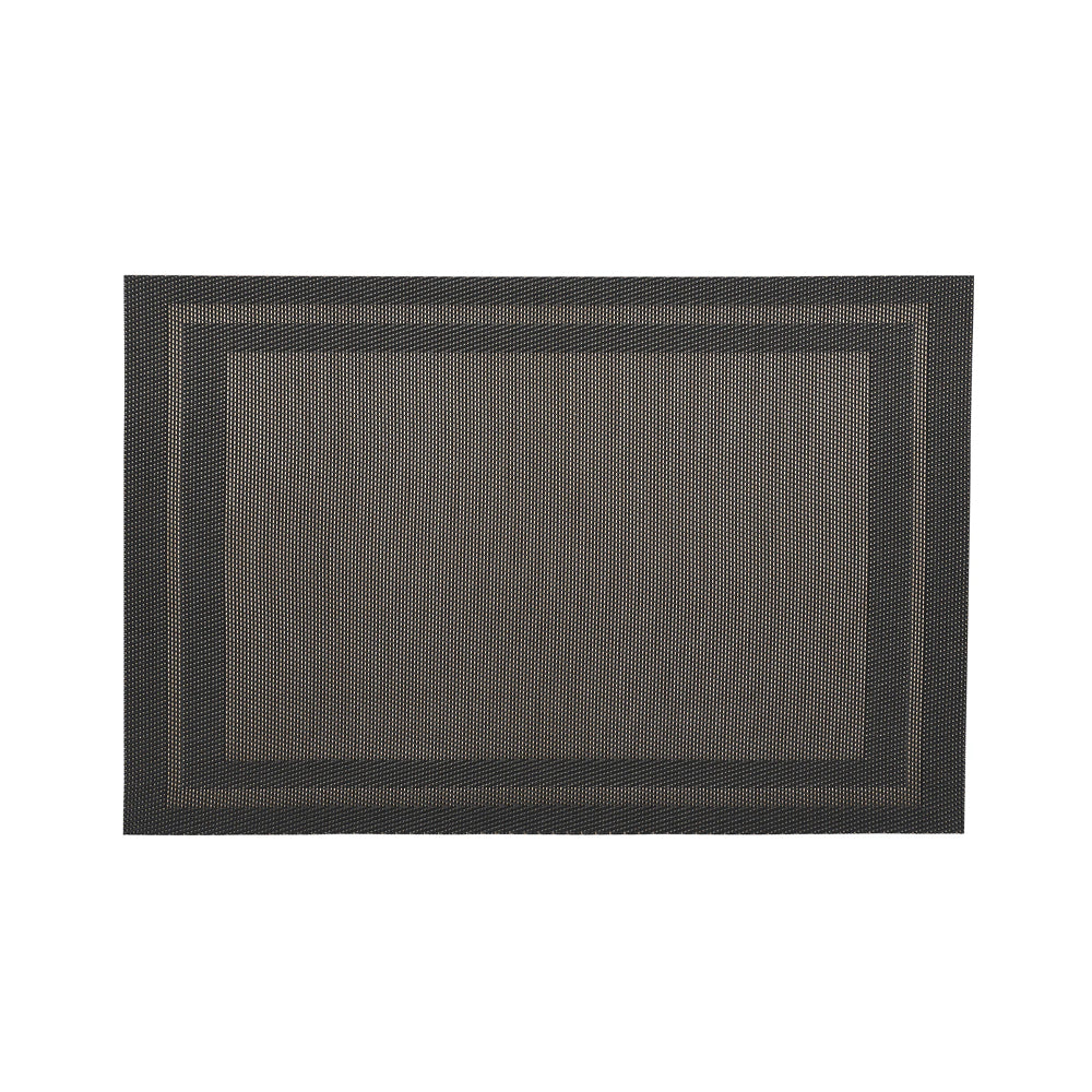 Set de table noir en tissu tissé serré, sous-verres, napperons pour repas, Pratique et Élégant pour Votre Table