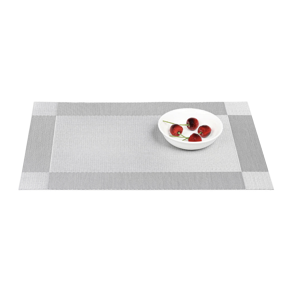 Set de table gris en tissu tissé serré, sous-verres, napperons pour repas, Pratique et Élégant pour Votre Table