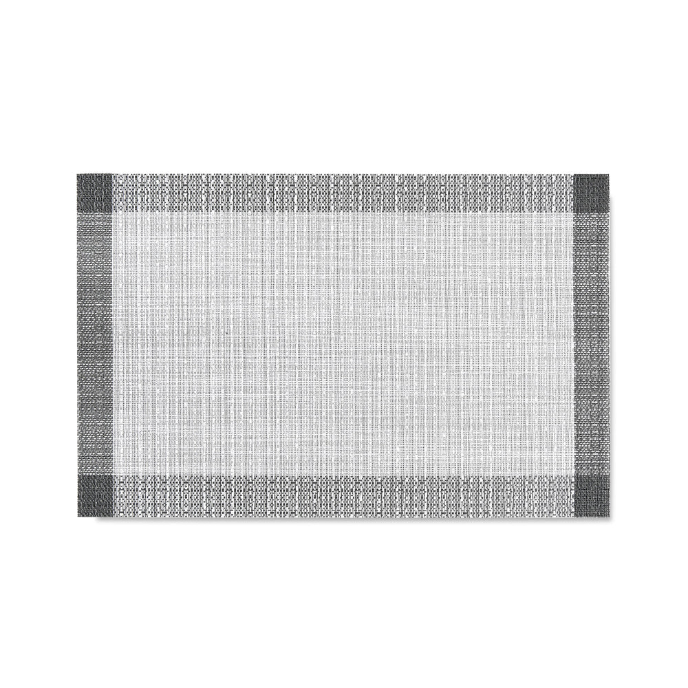 Set de table gris & noir en tissu tissé serré, sous-verres, napperons pour repas, Pratique et Élégant pour Votre Table