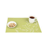 Set de table vert en tissu tissé serré, sous-verres, napperons pour repas, Pratique et Élégant pour Votre Table