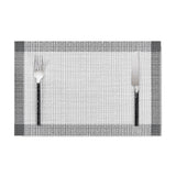 Set de table gris & noir en tissu tissé serré, sous-verres, napperons pour repas, Pratique et Élégant pour Votre Table