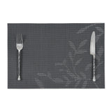 Set de table black en tissu tissé serré, sous-verres, napperons pour repas, Pratique et Élégant pour Votre Table