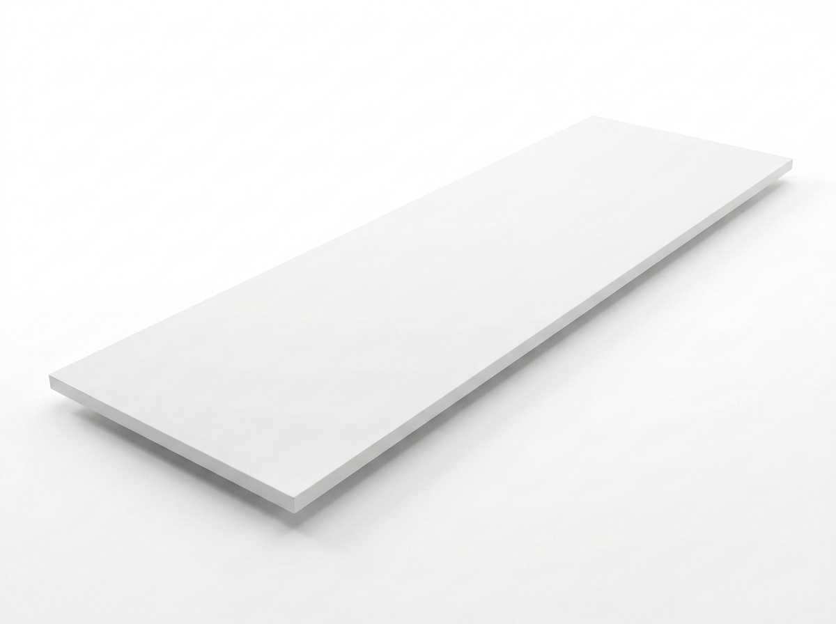 Plan de travail Quartz Pure White - vue complète