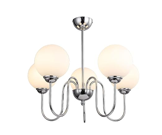 Suspension chrome et blanc 3544-5