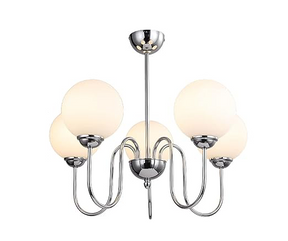 Suspension chrome et blanc 3544-5