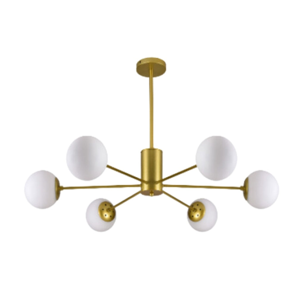 Suspension dorée et blanche 8001-6