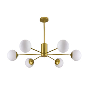 Suspension dorée et blanche 8001-6
